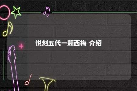 悦刻五代一颗西梅 介绍