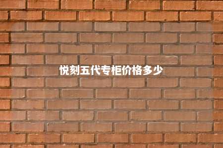 悦刻五代专柜价格多少